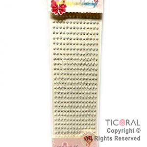 STICKERS STRASS DIAMANTES AUTOADHESIVOS BLANCO X 1 PLANCHAS